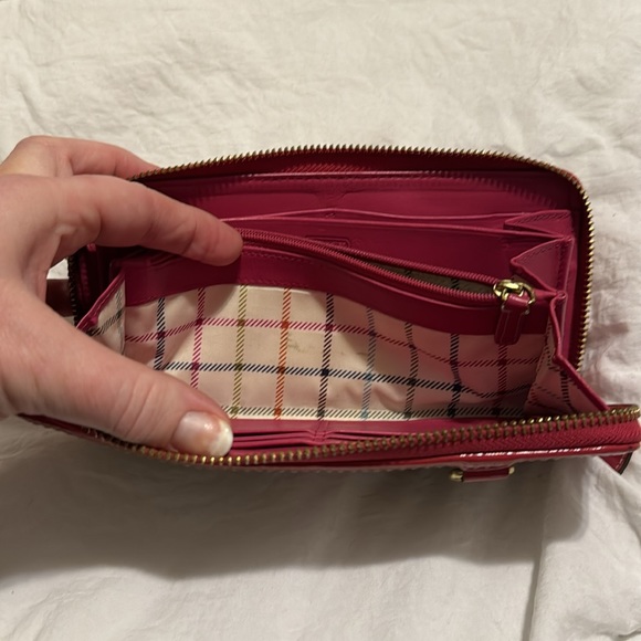 Coach pink and brown wallet with light pink accents - Picture 6 of 9